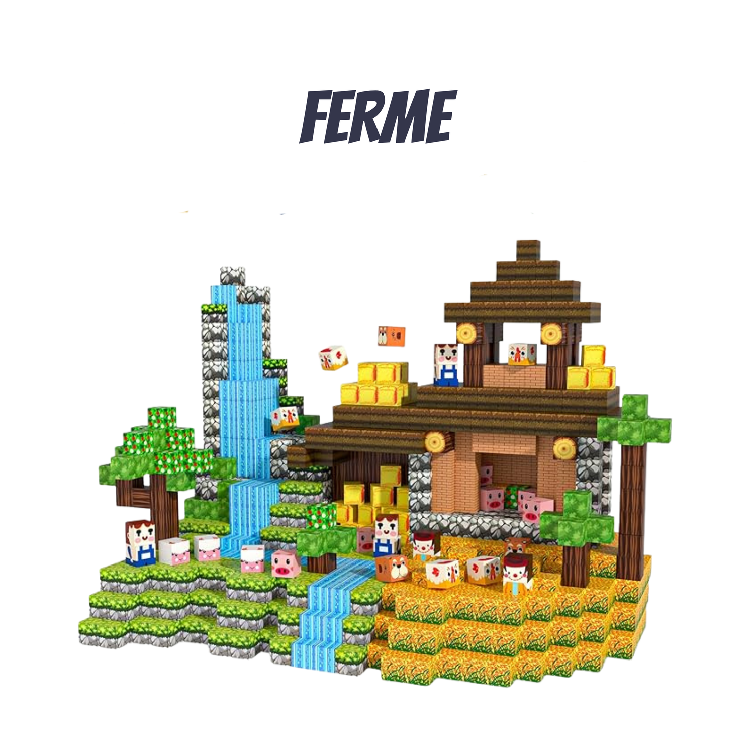 Ludix Craft™ Coffret de Blocs Magnétiques Créatifs